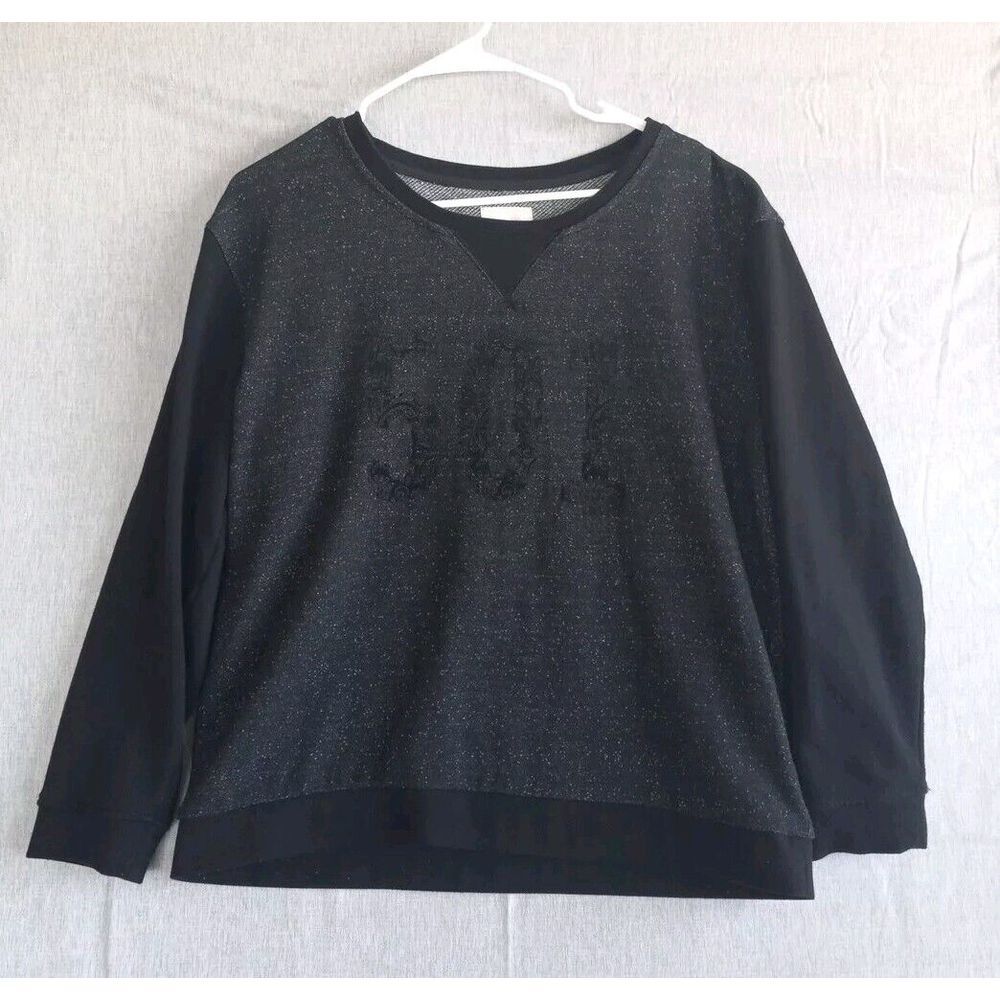 Levis XL Unisex 501 Print Art Pullover Sweater Jacket Batik Black